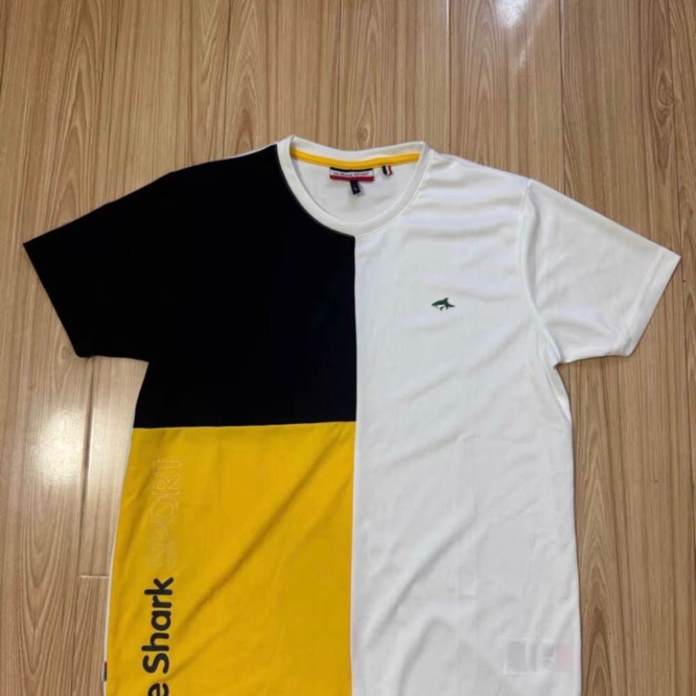 Colorblock T-Shirt - Black, White, and Yellow